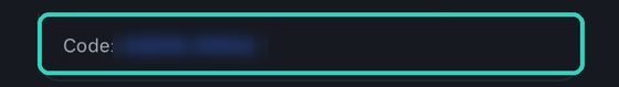 The join code sits under your workspace name